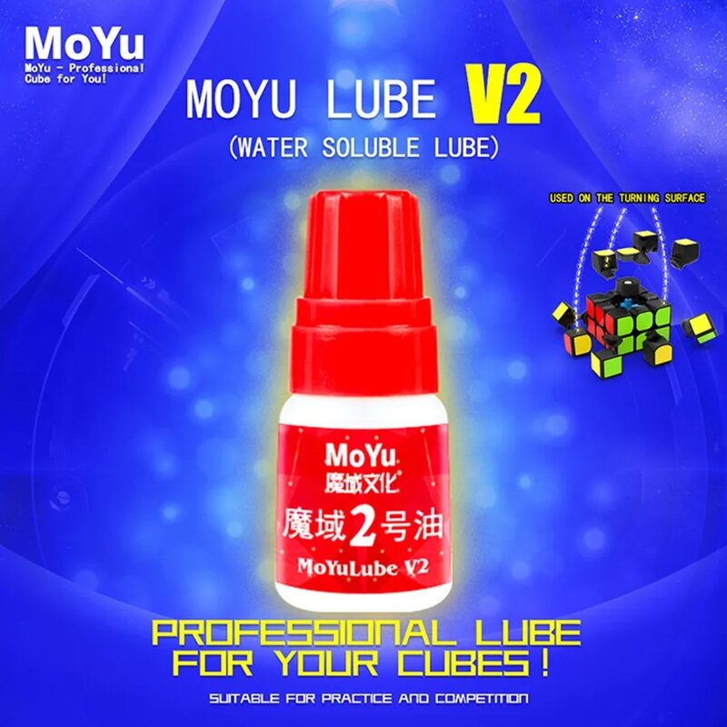 Moyu/Qiyi-lubricante de cubo mágico, aceite lubricante, varios soportes