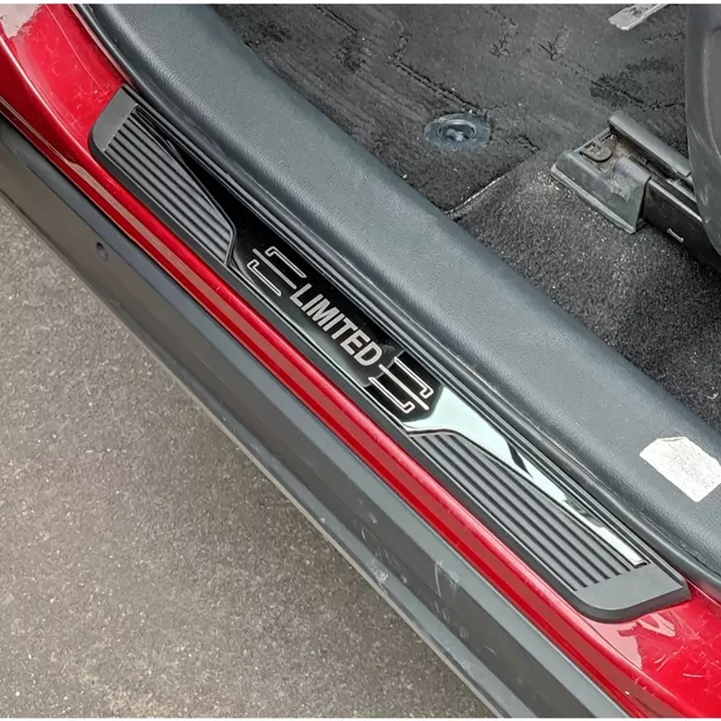 Защитная Накладка на порог двери автомобильные наклейки на порог для Toyota Tundra защитная накладка на педаль аксессуары для отделки 2023 2024