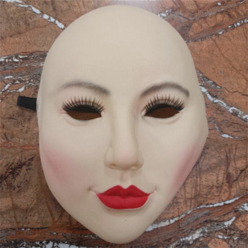 Grande venda crossdresser látex beleza máscara coleção realista do sexo masculino para feminino máscara facial completa arraste rainha todos os santos dia máscara