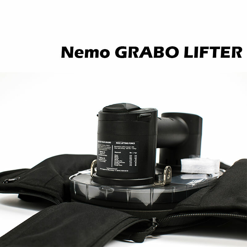Nemo GRABO alat ubin instalasi Drywall, pelat granit pelat logam kayu pengangkat vakum