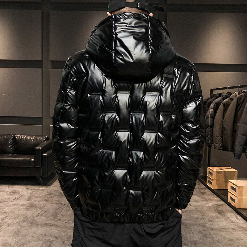Jaket ukuran plus pria, jaket down, kualitas tinggi, tebal hangat, jaket kasual Bomber, musim dingin, baru untuk 2024