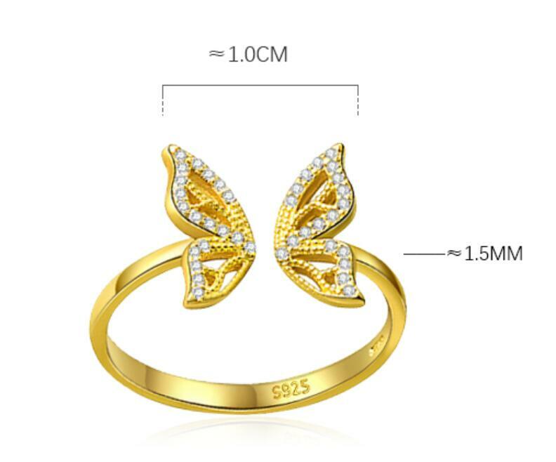 女性のためのスターリングシルバー925の本格的な蝶の形をしたイヤリング,結婚式のバレンタインデーのファインジュエリー,DA2744