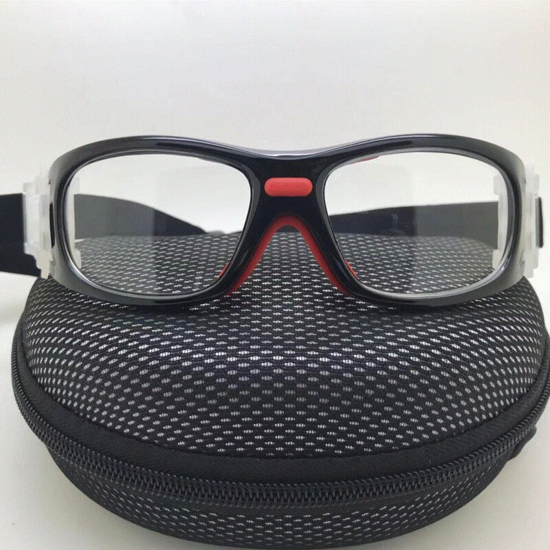 نظارات واقية مضادة للتصادم مريحة للرجال والنساء وكرة السلة وكرة القدم مع خيار النظارات قصر النظر