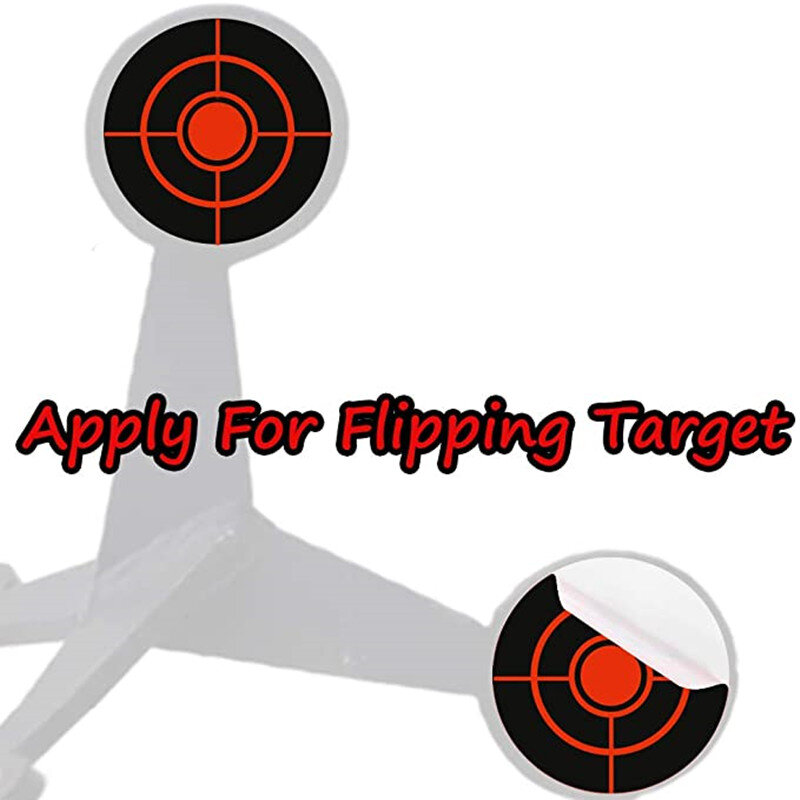 Impact Shooting Targe Splatter Stickers 250 szt. Klej Bullseye reaktywny do fotografowania z fluorescencyjnym