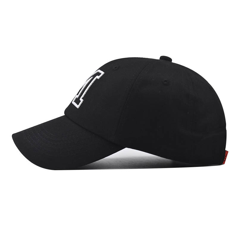 Boné de beisebol bordado letra M, chapéu snapback, jardas grandes, chapéu de sol esportivo, 3D, tamanho grande, primavera e outono