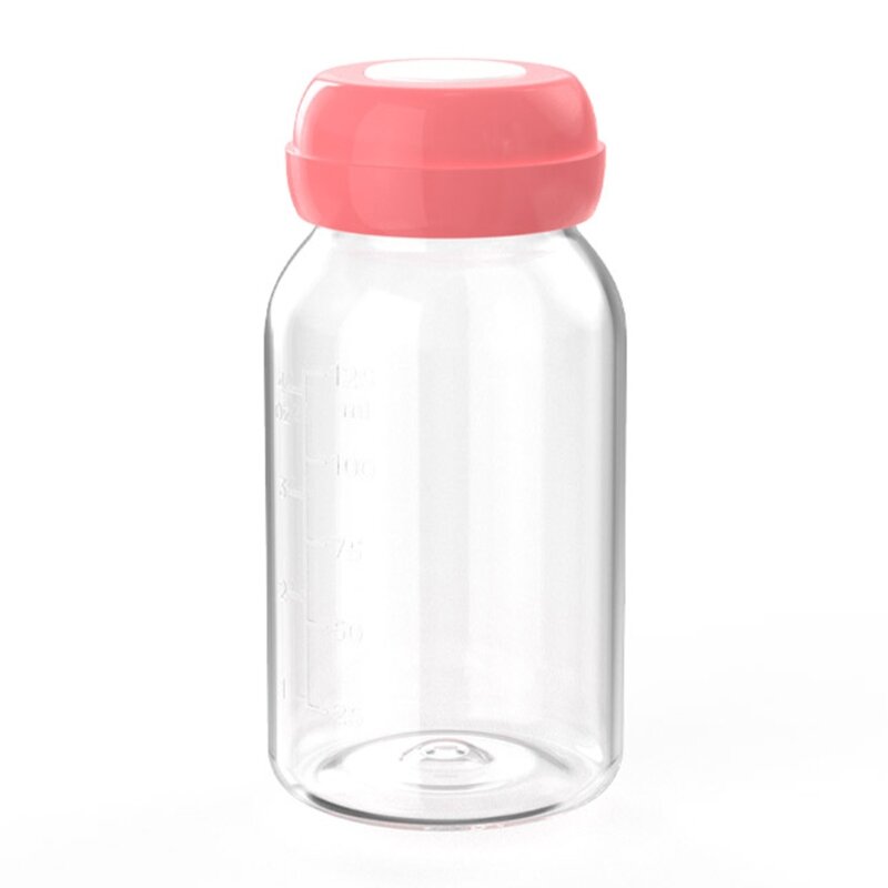 Botellas almacenamiento leche materna para bebé, 125ML, colección botellas almacenamiento con cuello ancho para taza
