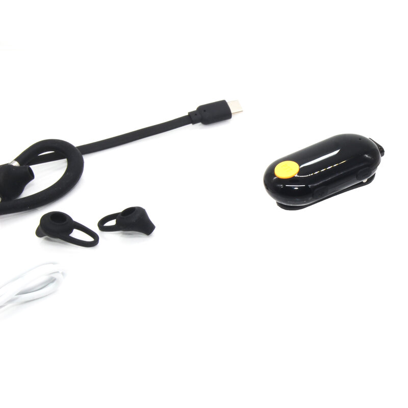 Uhf 400-470mhz 0.5w mini walkie talkie orelha pendurado em dois sentidos rádio novo modelo de orelha pendurado