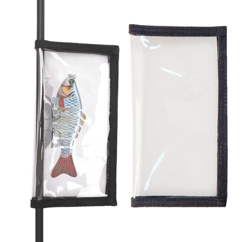 PVC Fishing Lure Wrap Cover, protetor de gancho de pesca, durável e claro, 2 tamanho opcional, 7.8in, 7in