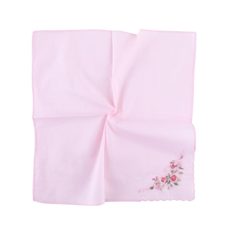 Embroidery Sweat Absorbent Pocket Handkerchief for Wedding Party Activities Soft and Absorbent Pocket Towel