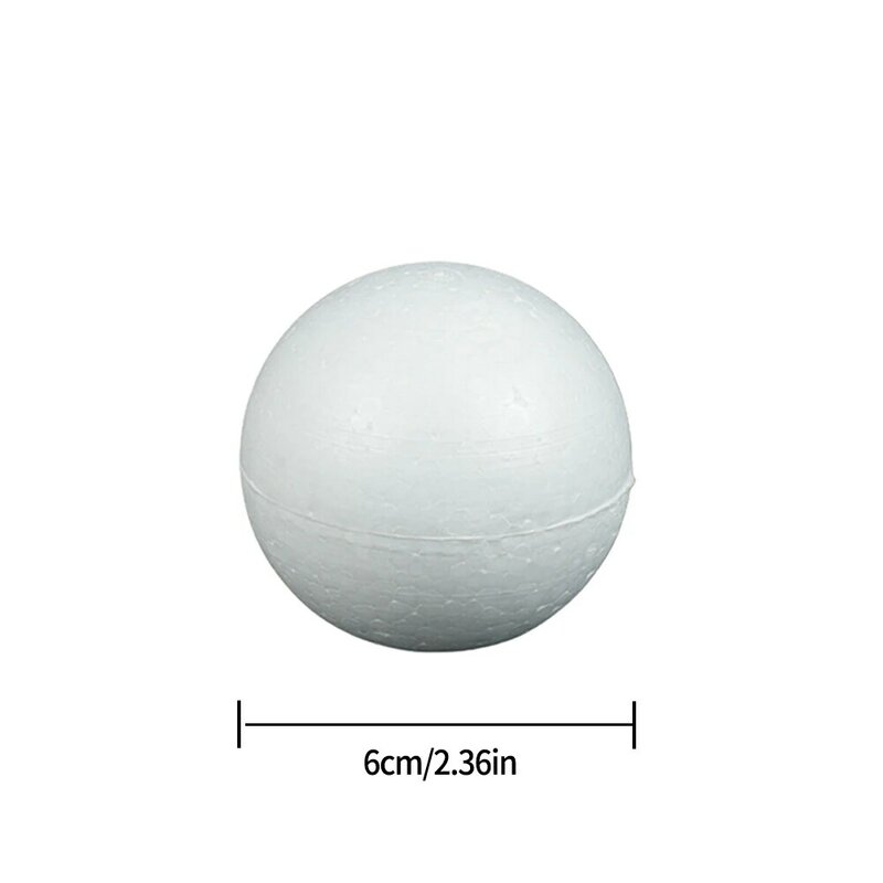 ลูกบอลโฟมทำจากโพลีสไตรีนสไตโรโฟม1ชิ้น6/7/8/9/10/12ซม. ของขวัญสำหรับเด็กคริสต์มาสอุปกรณ์ตกแต่งงานปาร์ตี้