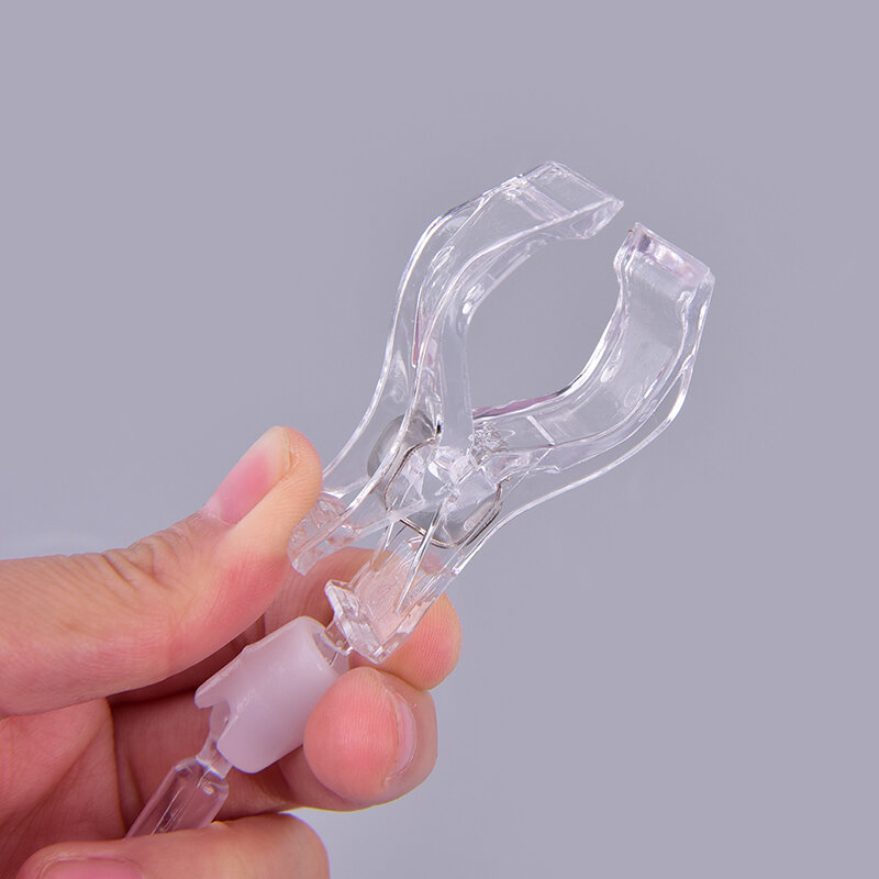 Clip de plástico transparente para exhibición de precios, Clip de etiqueta, abrazadera para supermercado, venta al por menor, 1 unidad
