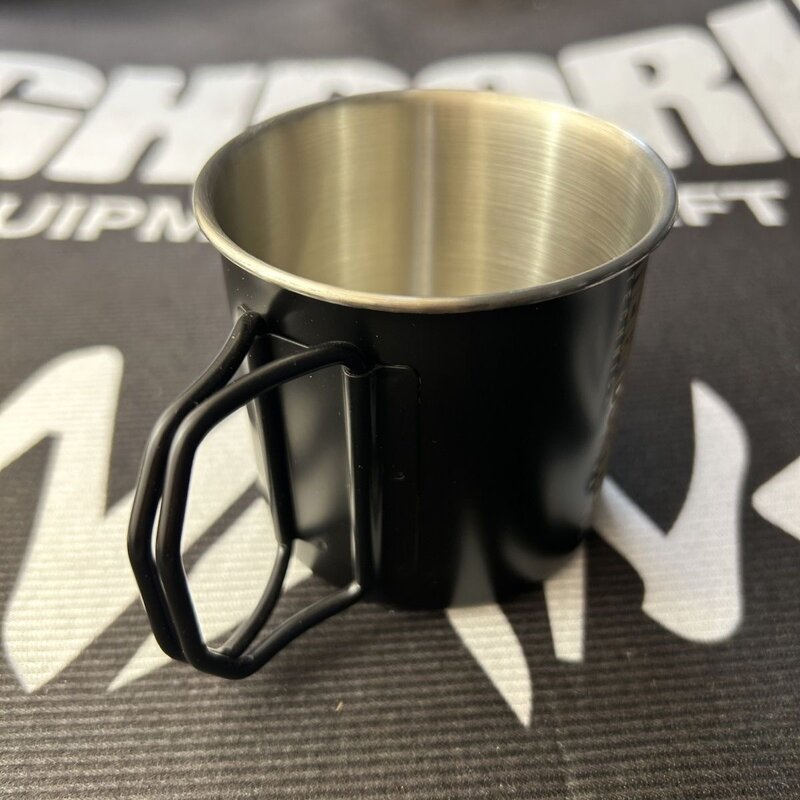 Outdoor NBHD blackened camping stainless steel 304 folding water cup portable cup travel tea mug coffee cup