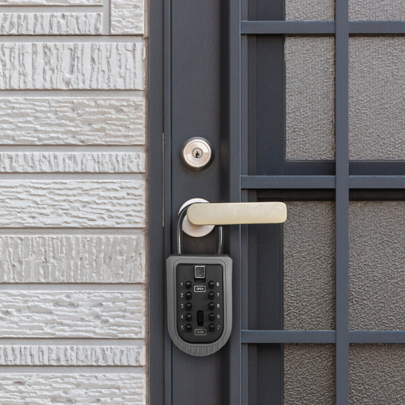 야외 방수 열쇠 안전 상자, 벽걸이 열쇠 보관함, 아연 합금 암호 상자