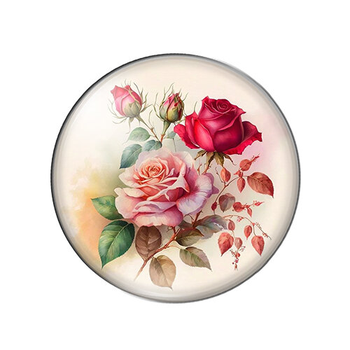 Bright colorful roses Flowers Art Paintings 8mm/12mm/20mm/25mm Round photo glass cabochon demo flat back Making findings