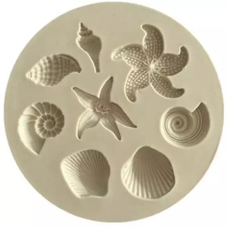 Narzędzia do dekorowania ciast DIY stworzeń morskich koncha kształt muszli kremówka do cukierków silikonowe foremki do czekolada DIY