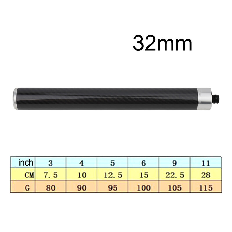 Tail Plug Pool Cue Extensions For Mezz Cue Pool 3/4/5/6/9/ Billiard Carbon Cue Extender Extensions Indoor Games