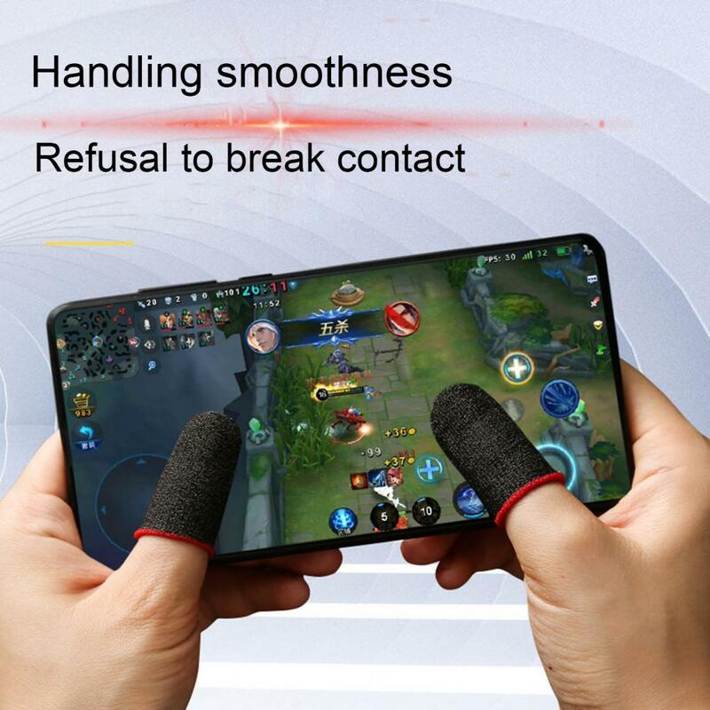 High Sensitivity Precise Response Finger Cot Gaming Finger Cots Enhance Gaming Experience with Thin Finger Sleeves for Mobile