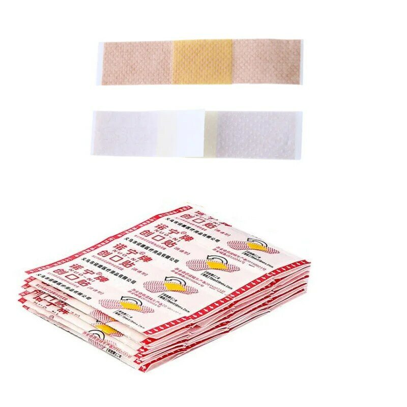 50Pcs Ehbo Lijm Bandage Kussen Adhesive Woundplast Hemostase Patch Sticker Plakken Gips