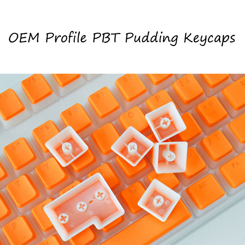 OEM Profile Keycaps PBT 108 Phím Pudding Keycap Cho Switch Cherry MX Cơ Bộ RGB Game Thủ Đèn Nền Bàn Phím Chuyển Đổi