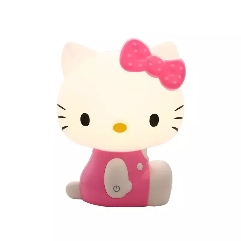 3d-лампа Hello Kitty для детской комнаты, компактная ночник с сенсорным управлением, с подключаемой штепсельной вилкой, для детской комнаты, для сна мечты, для защиты глаз, прикроватный Декор для комнаты