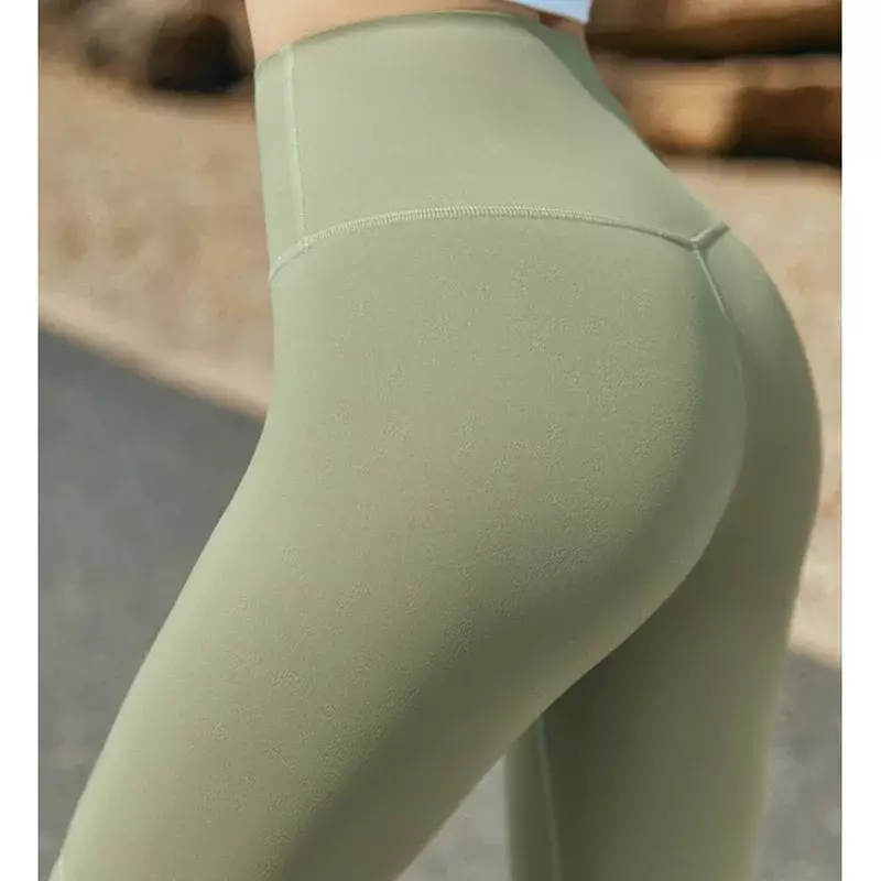 Pantalones Capris deportivos de cintura alta para montar, pantalones transpirables de ajuste fino para Yoga y Fitness