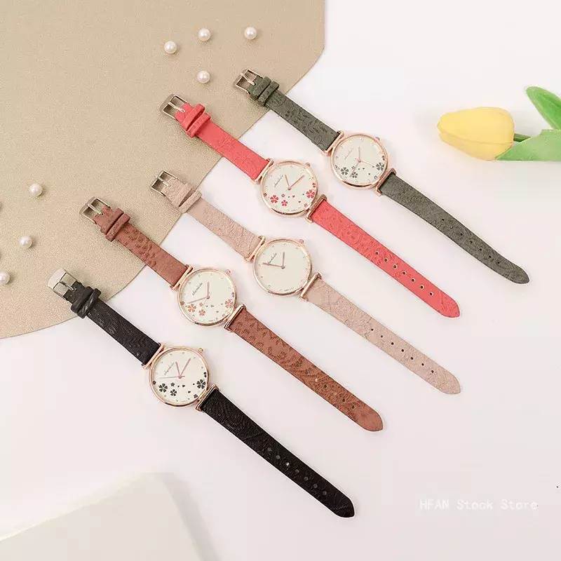 Montre-bracelet à quartz élégante pour femmes, montres simples pour filles, montres pour étudiants, cadeau pour dames