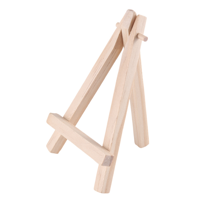 24Pcs 12.7cm Mini Wooden Display Stands, Easels, Table Top Stands, Suitable For Children's Handicrafts, Business Cards