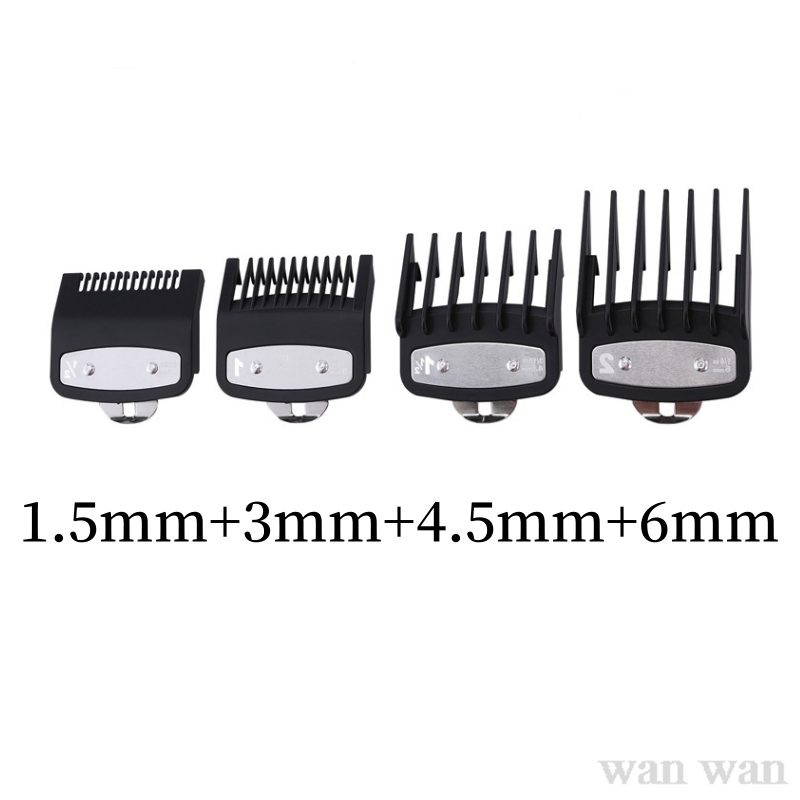 Professional Hair Cutting Guide Comb, Limit Comb para Wahl, aparador, posicionamento, aparador de cabelo, 1.5mm, 3mm, 4.5mm, Y0907, 2pcs por conjunto