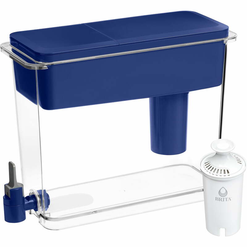 Distributore di acqua filtrata blu Brita Extra Large Ultramax 27 Cup con 1 filtro Standard