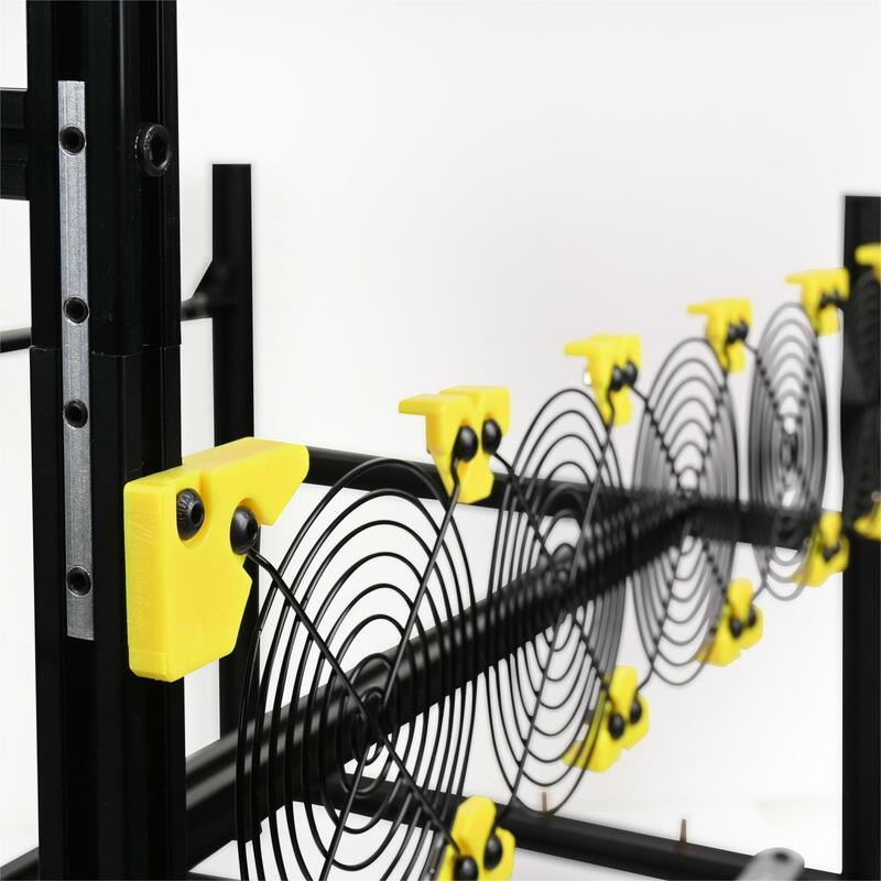 Funplaysmart Aluminum Alloy Miner Frame Stacking Kit for Open-Air Cryptocurrency Mining Rack Stacking Installation