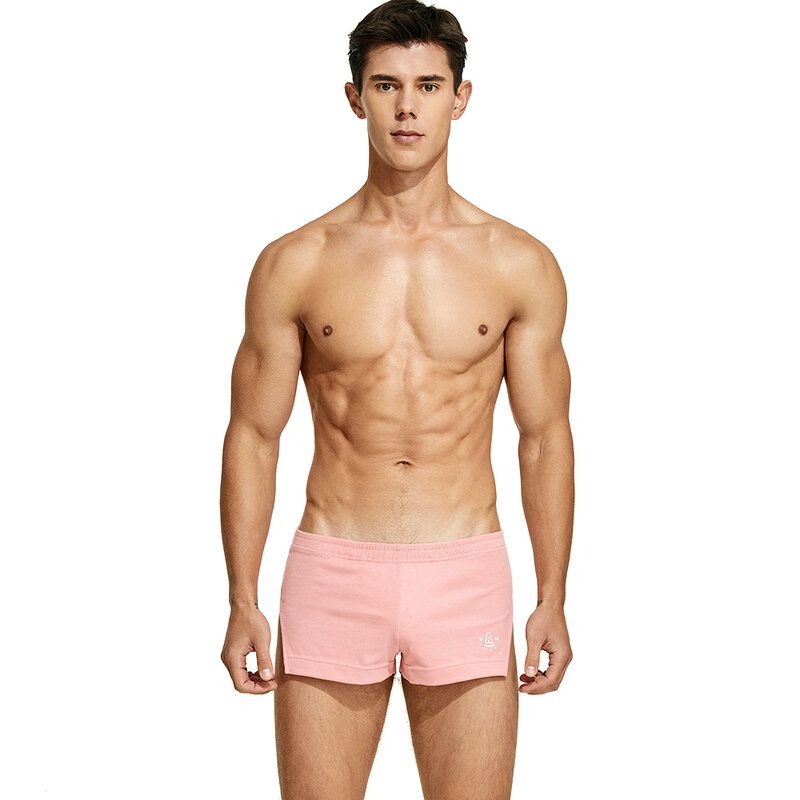SEOBEAN-pantalones cortos de algodón para hombre, ropa interior SEXY, cómoda, con abertura lateral, para el hogar, nueva marca