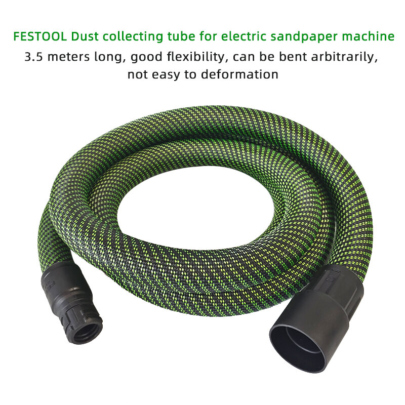 Festool Electric Sandpaper Machine Dust Collection Pipe Sander 3.5m Hose Anti-static Vacuum Cleaner Dust Collection Pipe