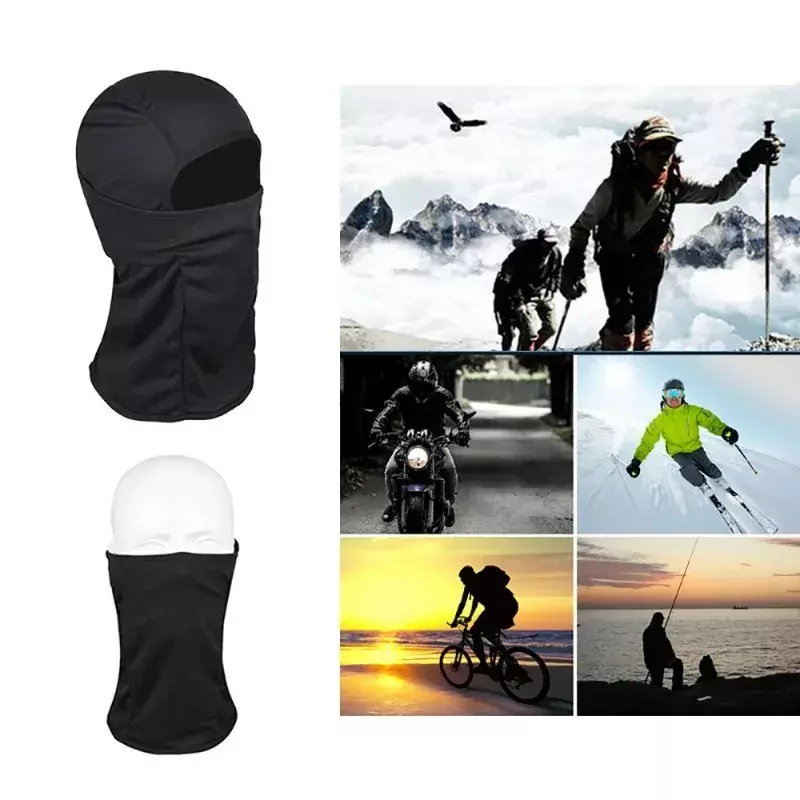 Máscara facial de Balaclava para homens, proteção solar, cachecóis de caminhada, capacete de ciclismo de motocicleta, polainas de pescoço, máscara de esqui, bandana de verão
