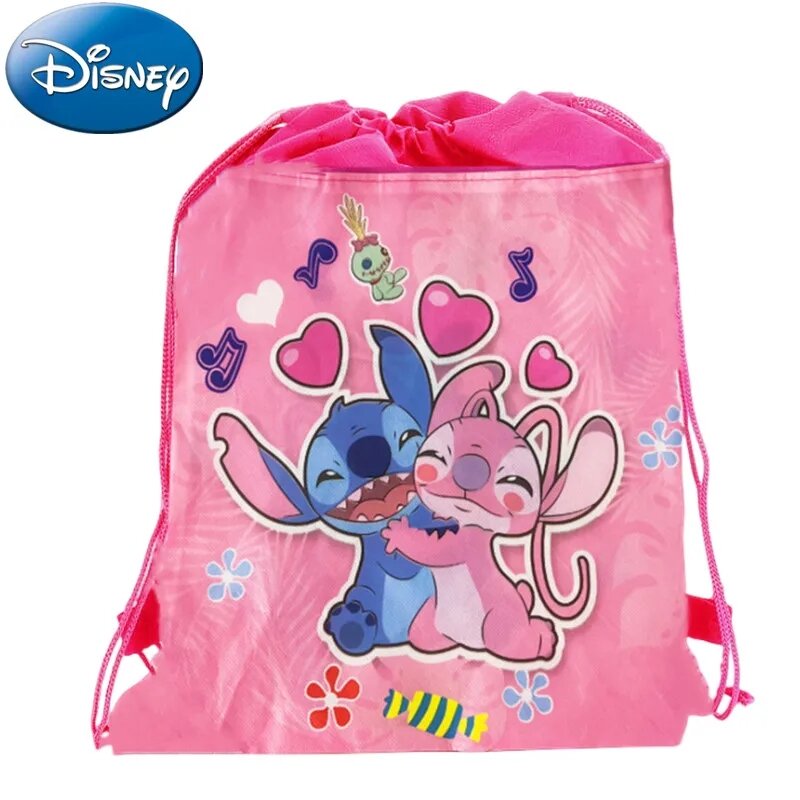 Disney Lilo & Stitch Anime zaino borsa con coulisse Stitch decorazioni per feste borsa regalo Kid Birthday Party Baby Shower forniture regali