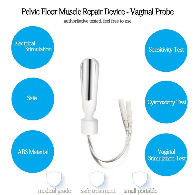 Estimulador muscular del suelo pélvico para mujer, aparato con electrodos de sonda Vaginal TENS/EMS, ejercitador Kegel, mejora la incontinencia