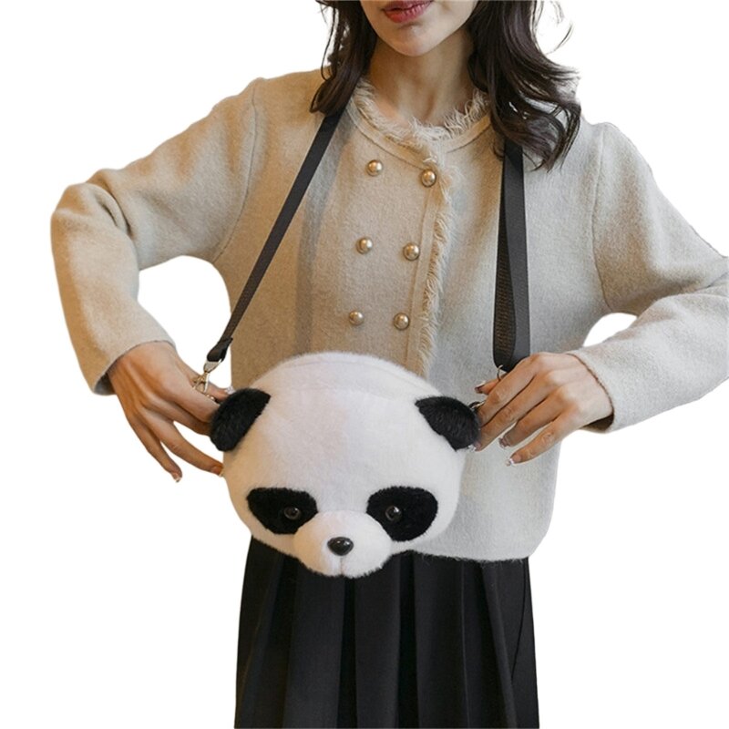 Tas Panda Lucu Tas Kurir Tas Selempang Kapasitas Besar Tas Bahu untuk Anak Perempuan