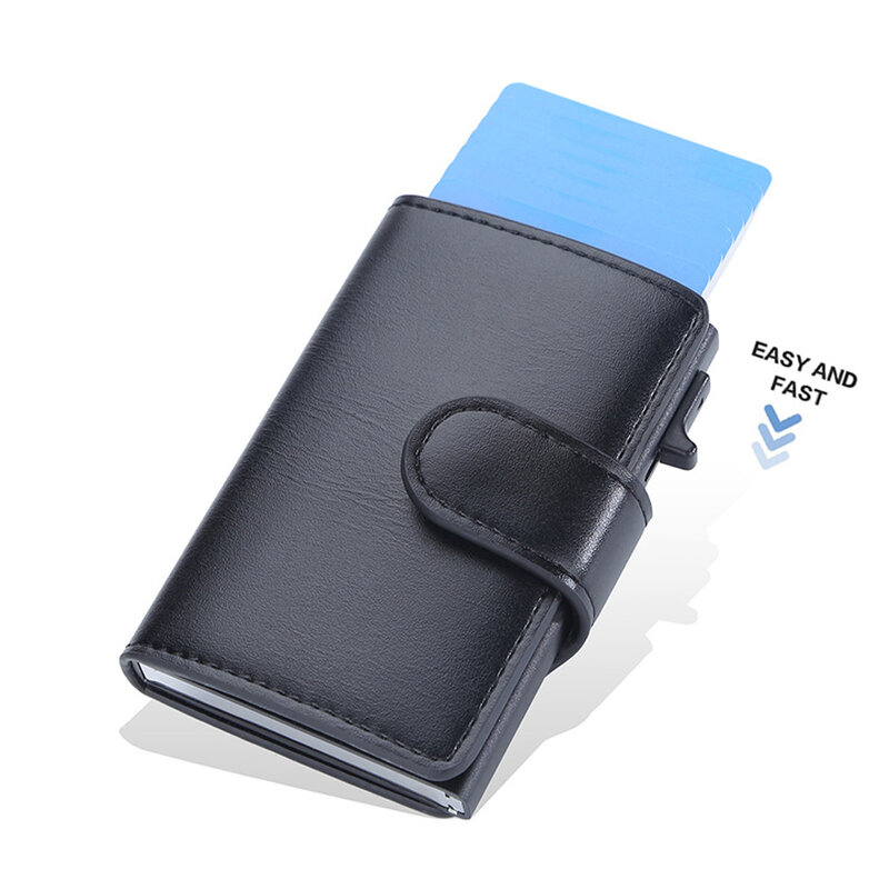 Customized Name Rfid Credit Card Holder Wallets Men Woman Gift Magic Trifold Leather Slim Mini Wallet Money Clip Bag Purse Walet