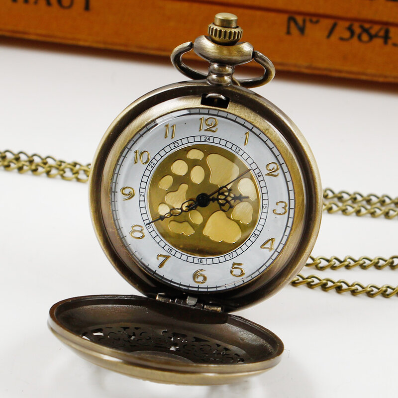 New Classic Hollowed Out Clamshell Vintage Pocket Watch da uomo e da donna Antique Gift Flip Watch reloj de bolsillo