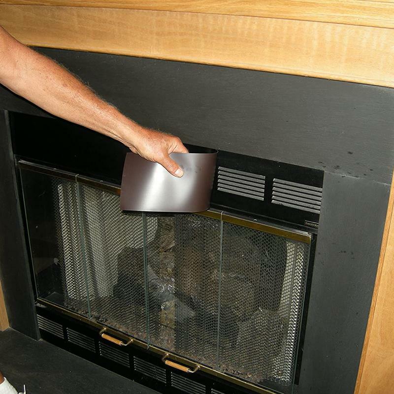 暖炉の下書きカバー磁気暖炉ストッパー2個暖炉ブロック用クールエアをブロックするための暖炉
