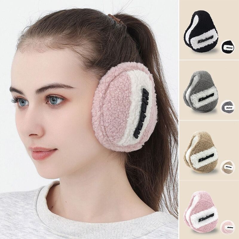 Soft Furry Fleece Earmuffs Foldable Warm Ear Warm Protector in Cold Weather Adjustable Wrap Winter Ear Muffs for Women & Men