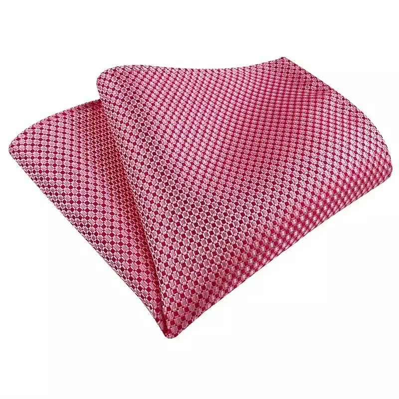 25*25cm Silk Feel Handkerchiefs Polyester Floral Pocket Square Hankies Chest Towel Formal Striped Wedding Hanky