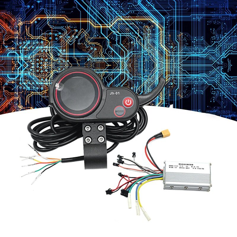 JH-01 Meter Dashboard LCD Display+36V 19A Brushless Controller Without Hall For Electric Scooter E Bike Accessories