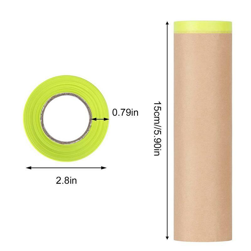 Car Furniture Protection Covering Paper Painting Tape Drape Long Masking Paper Automotive Protection Paper for Furniture Floor