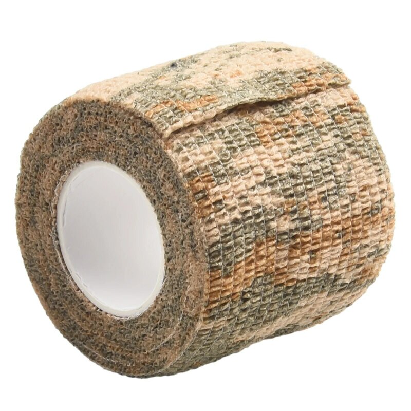 Camo Form Reusable Self Cling Camo Hunting Rifle Fabric Tape Wrap, Enhances Grip, Protects Gear, Durable and Design
