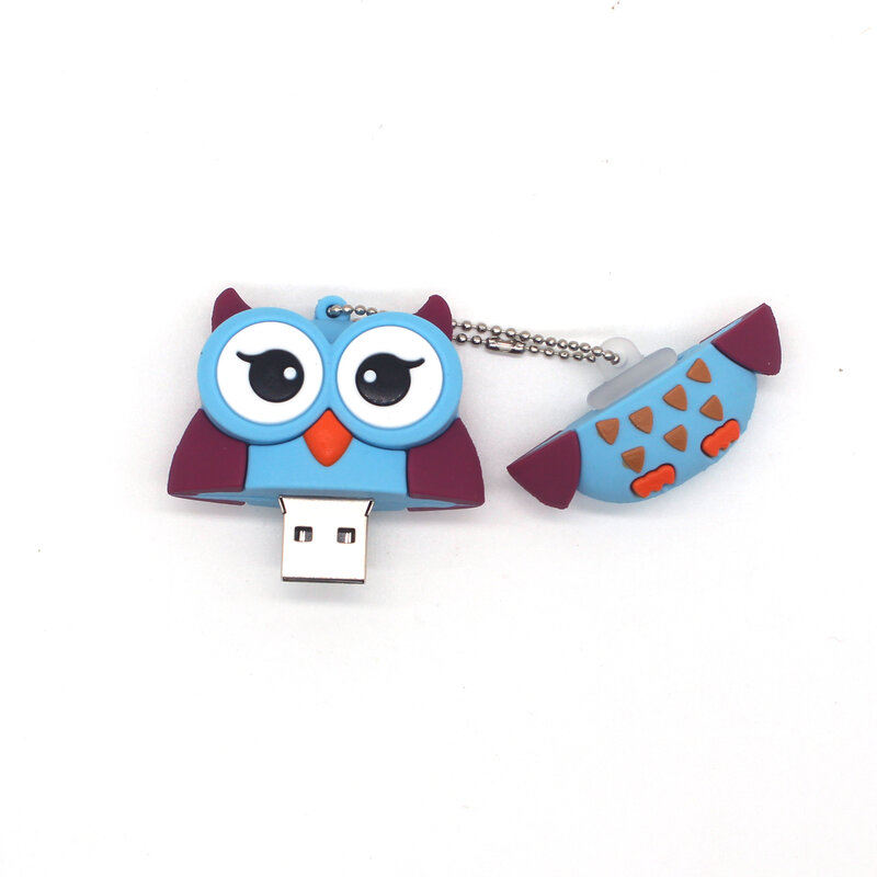 Owl Pen Drive 32GB carino Pendrive 64GB Usb Stick 16GB Cartoon Usb Flash Drive 128GB Bird Usb Key 8G U Disk Memorias Usb Fun Gift