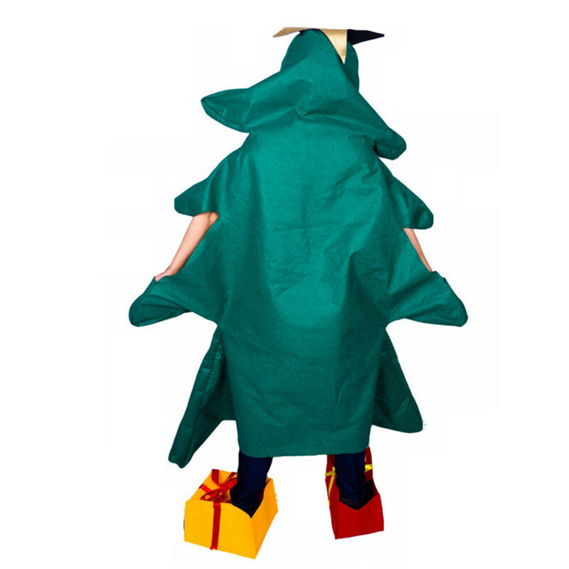 الكبار شجرة عيد الميلاد نفخ سانتا كلوز تأثيري حلي مرحلة الأداء بذلة عيد الميلاد السنة الجديدة ملابس تنكرية فستان بتصميم حالم