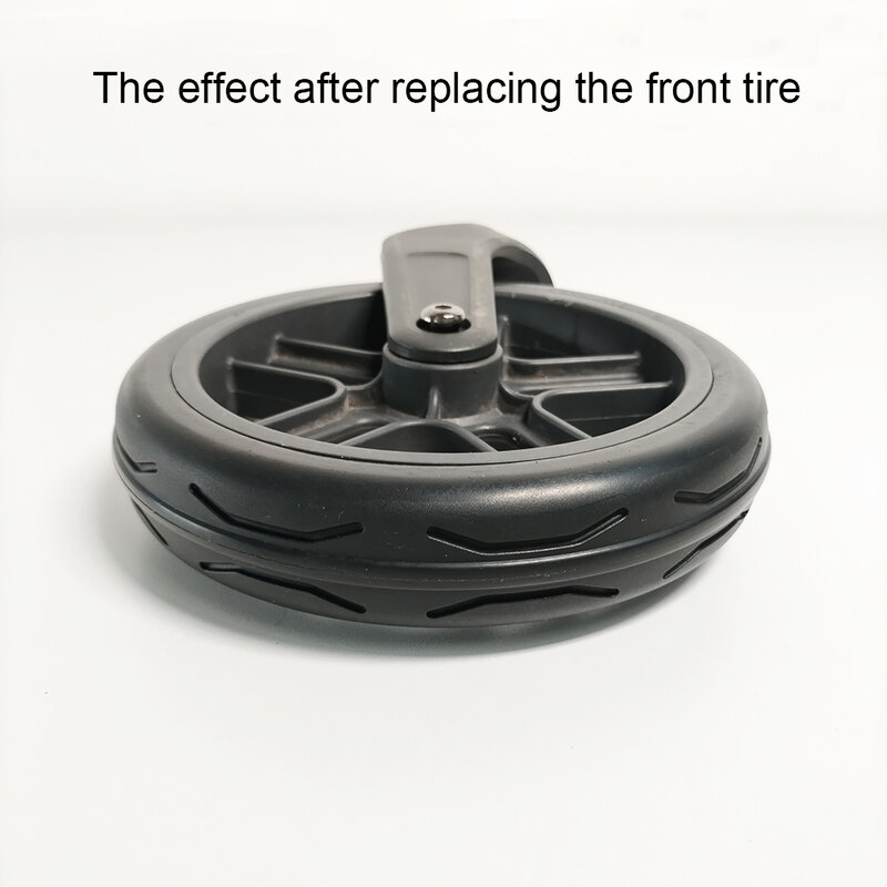 Neumático de Buggy para Uppababy Vista V1/V2, rueda delantera o trasera, cubierta de neumático sin cámara de PU personalizada, accesorios para cochecito de bebé