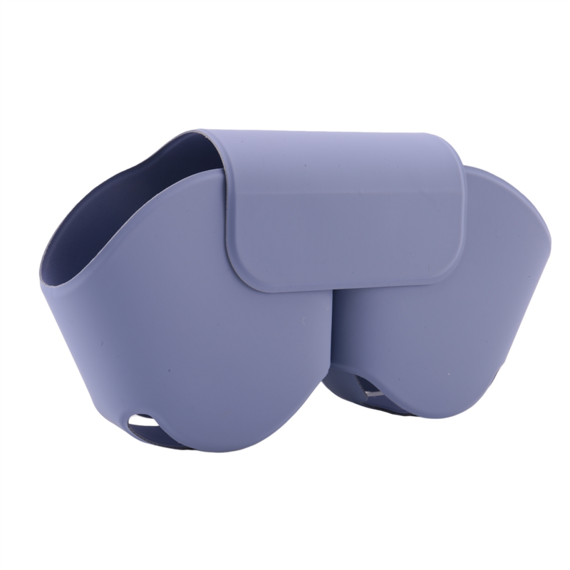 Für airpods max headset hochwertige praktische pu silikon kopfhörer tasche kratz feste schutzhülle, lila