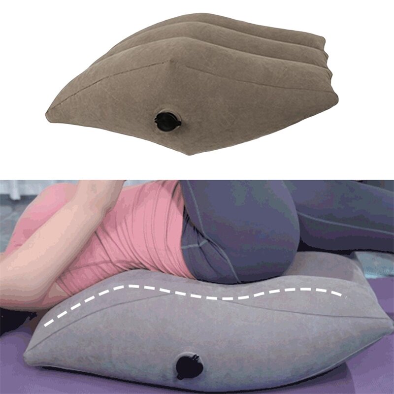 Assento de pé inflável rhombus confortável almofadas ergonômicas portátil travesseiro da cintura pvc almofadas para os pés do carro da escola de escritório crianças adultos