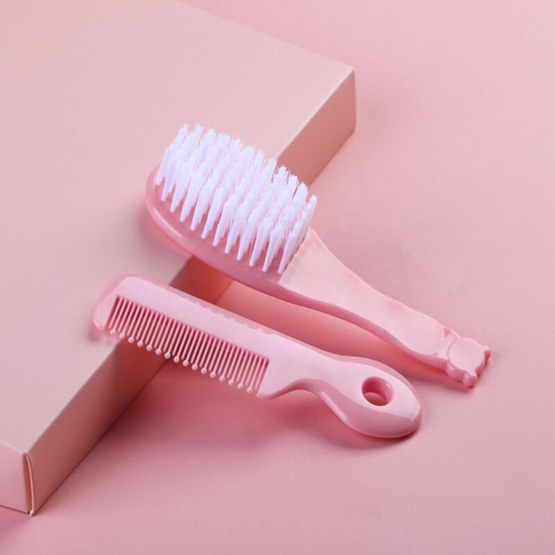 Infant Hair Brush Portable Compact Hair Brushes Caps Hair Comb Kids Bath Soothing Brush for Child Sensitive DropShipping